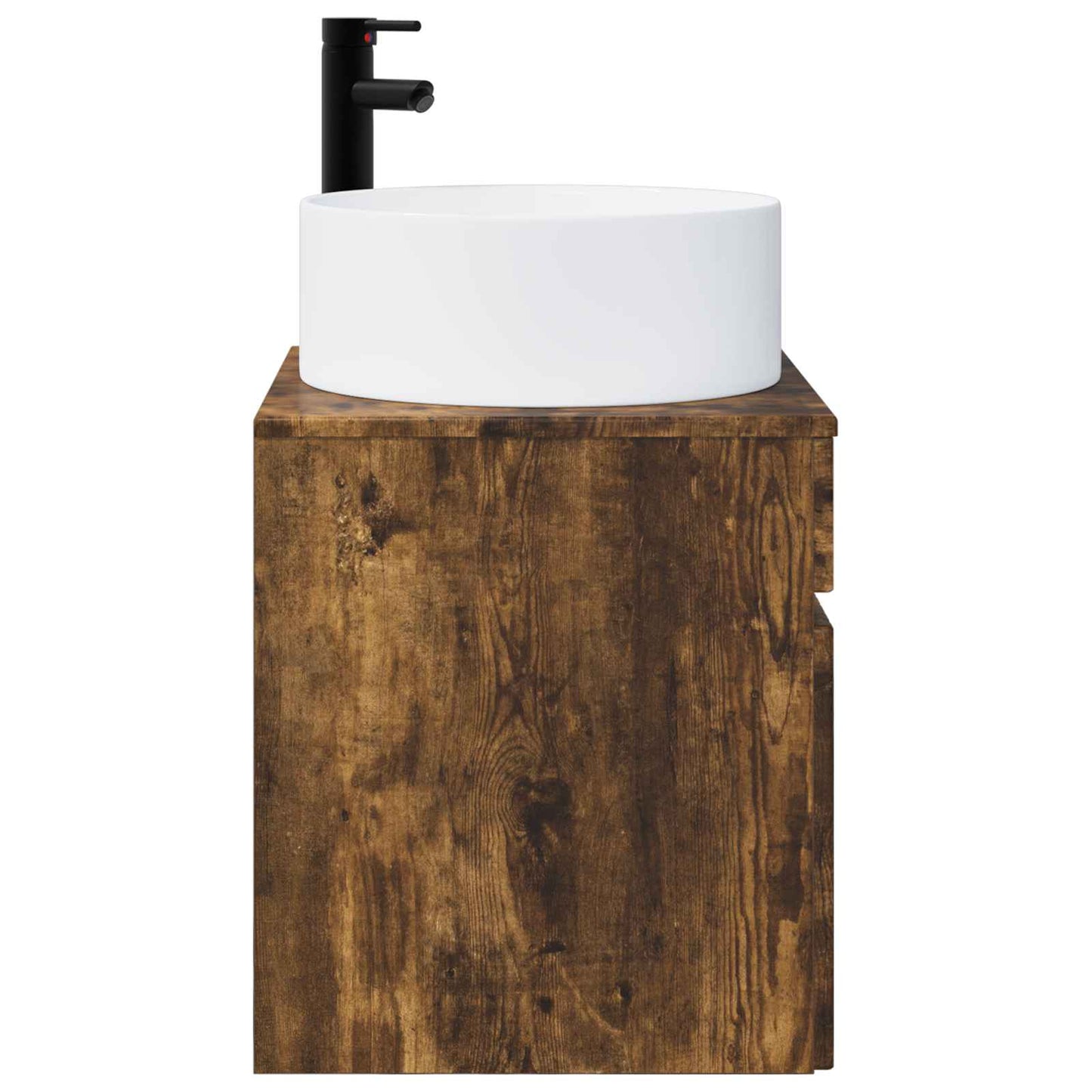 Wall-mounted Sink Vanity Smoked Oak 49 x 44.5 x 65.5 cm