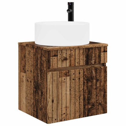 Wall-mounted Sink Vanity Old Wood 49 x 44.5 x 65.5 cm