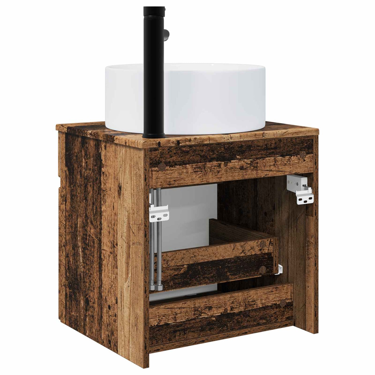 Wall-mounted Sink Vanity Old Wood 49 x 44.5 x 65.5 cm