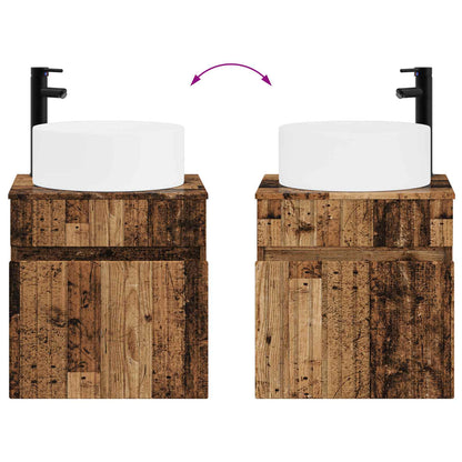 Wall-mounted Sink Vanity Old Wood 49 x 44.5 x 65.5 cm