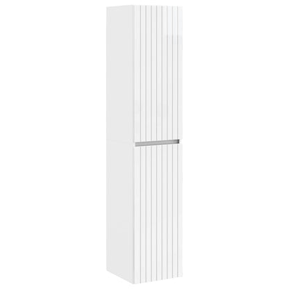 Wall-mounted Bathroom Cabinet High Gloss White