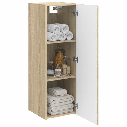 Wall-mounted Bathroom Cabinet Sonoma Oak 33 x 34.5 x 100 cm