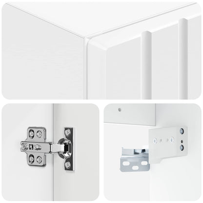 Wall-mounted Bathroom Cabinet White 33 x 34.5 x 60 cm