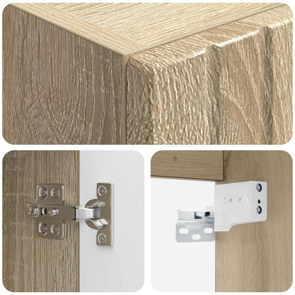 Wall-mounted Bathroom Cabinet Sonoma Oak 33 x 34.5 x 60 cm