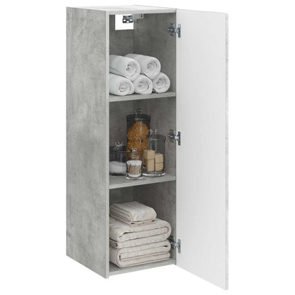 Wall-mounted Bathroom Cabinet Concrete Grey 33 x 34.5 x 60 cm