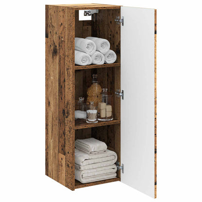 Wall-mounted Bathroom Cabinet Old Wood 33 x 34.5 x 60 cm
