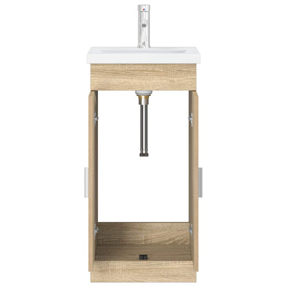 Bathroom Vanity with Sink Sonoma Oak 42 x 40 x 84.5 cm