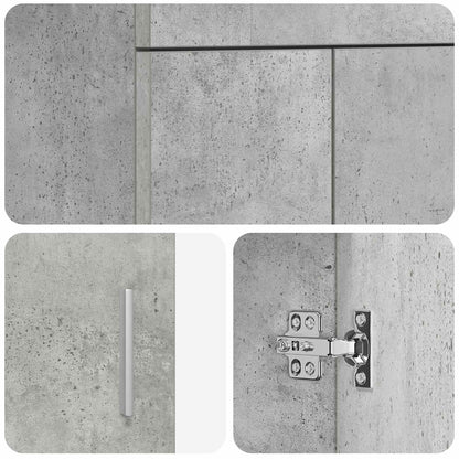 Bathroom Vanity with Sink Concrete Grey 42 x 40 x 84.5 cm