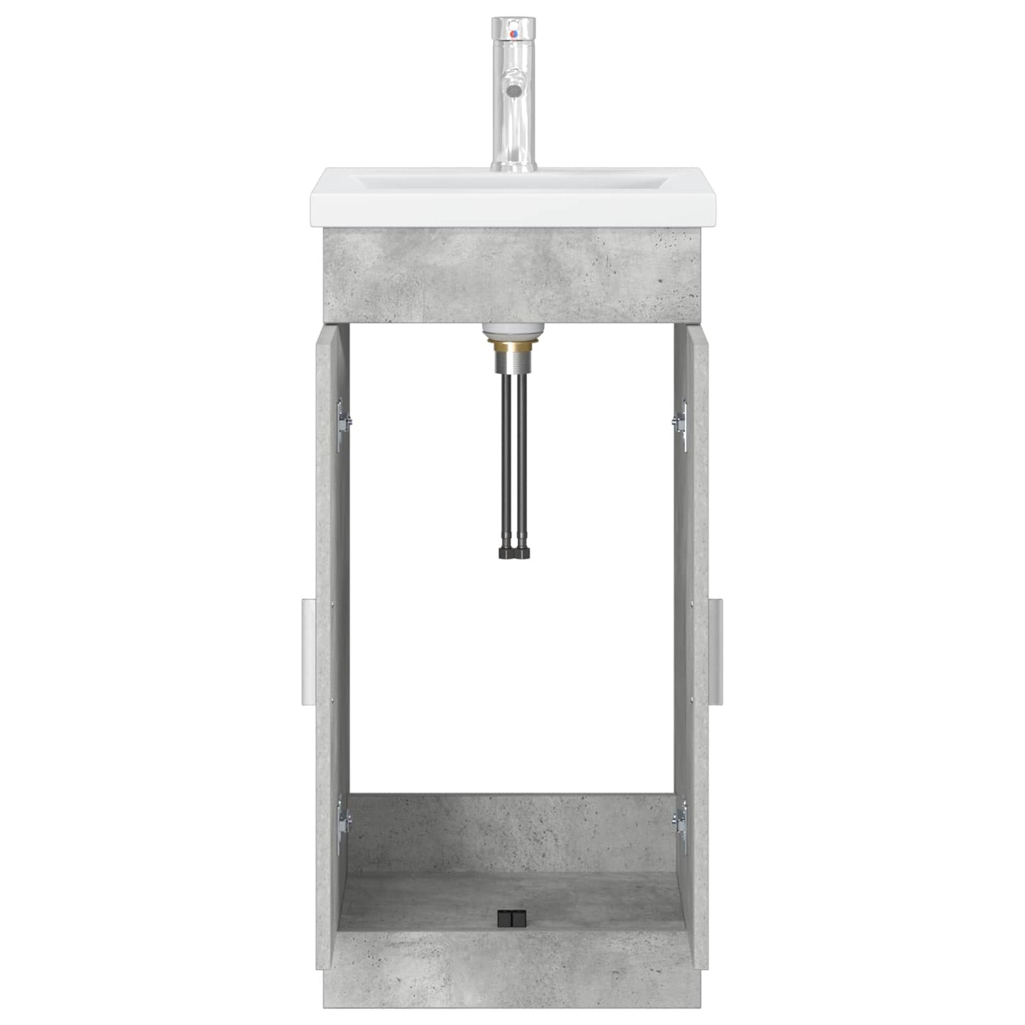 Bathroom Vanity with Sink Concrete Grey 42 x 40 x 84.5 cm