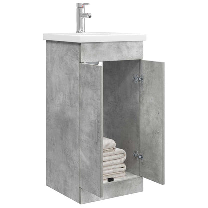 Bathroom Vanity with Sink Concrete Grey 42 x 40 x 84.5 cm
