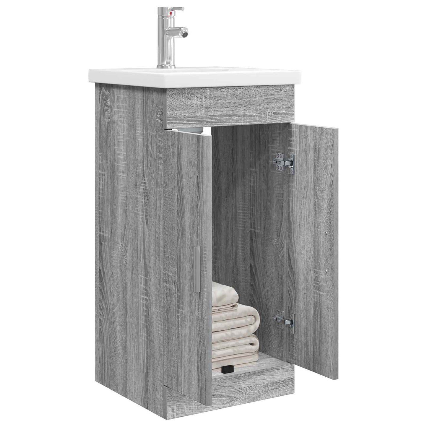 Bathroom Vanity with Sink Grey Sonoma 42 x 40 x 84.5 cm