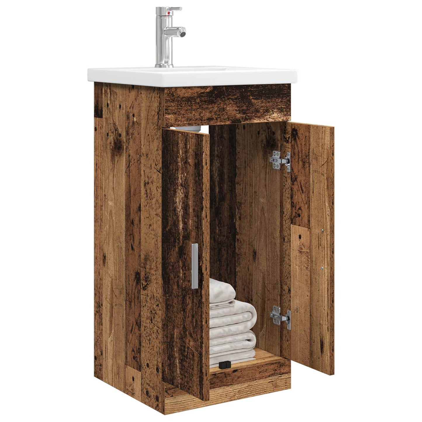 Bathroom Vanity with Sink Old Wood 42 x 40 x 84.5 cm
