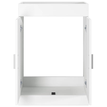 Bathroom Under Sink Cabinet White 56 x 37.5 x 81 cm