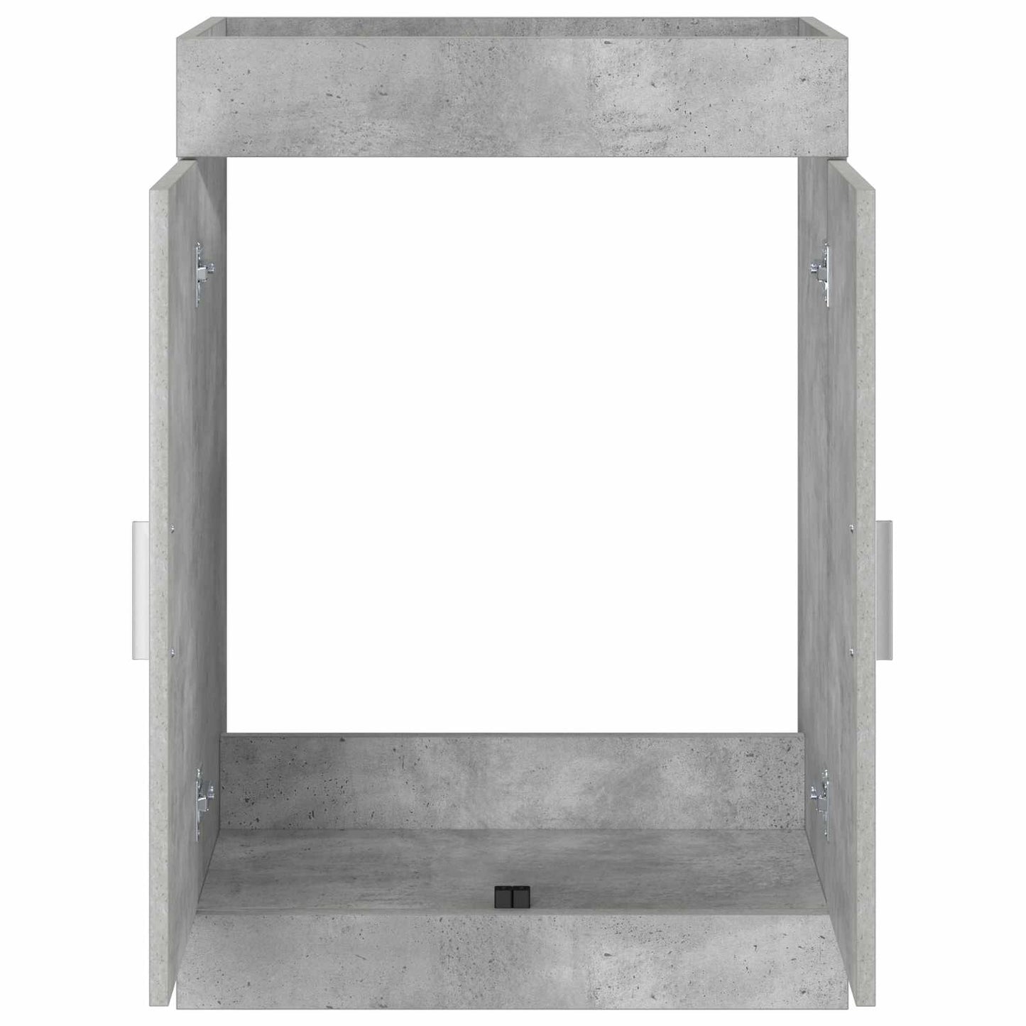 Bathroom Under Sink Cabinet Concrete Grey 56 x 37.5 x 81 cm
