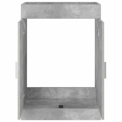 Bathroom Under Sink Cabinet Concrete Grey 56 x 37.5 x 81 cm