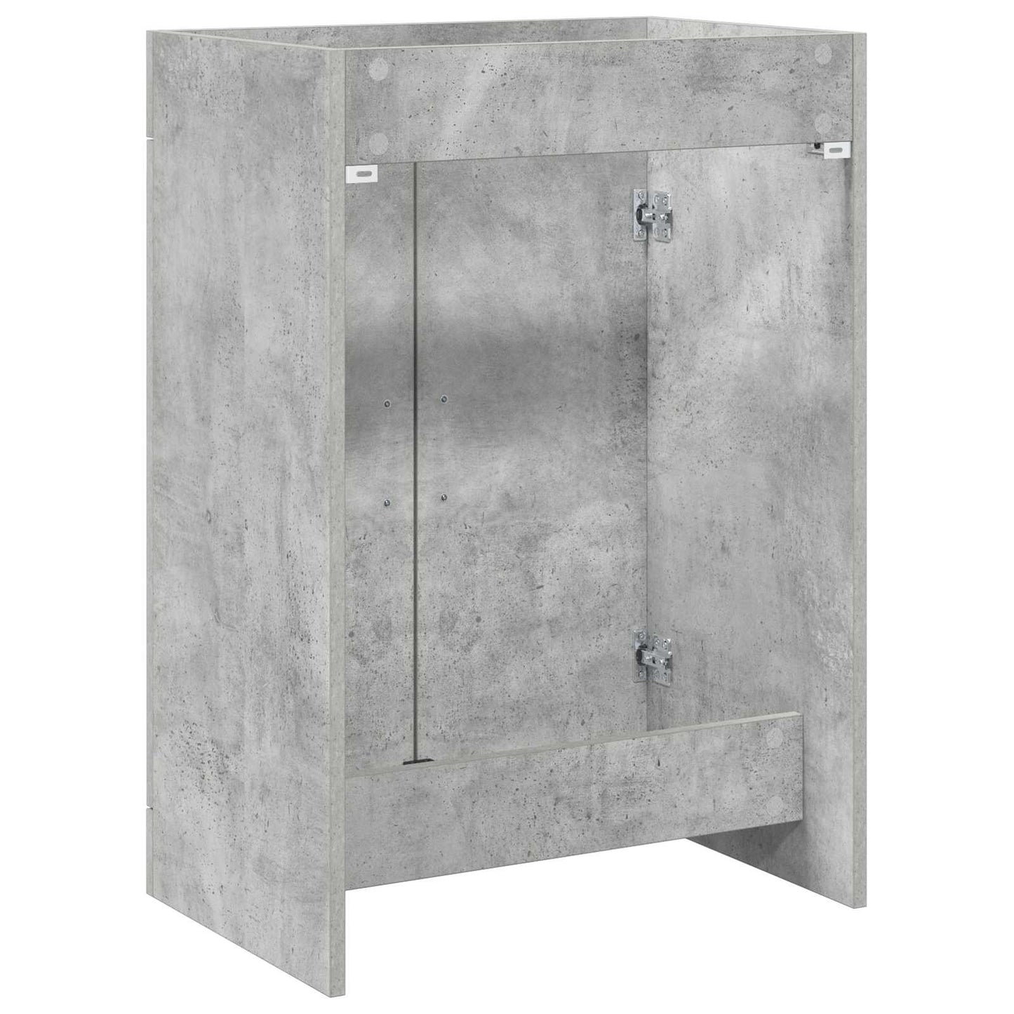 Bathroom Under Sink Cabinet Concrete Grey 56 x 37.5 x 81 cm