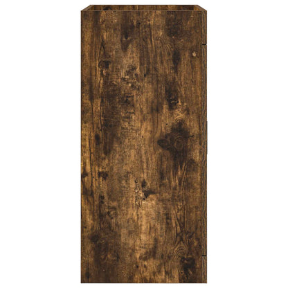 Bathroom Under Sink Cabinet Smoked Oak 56 x 37.5 x 81 cm