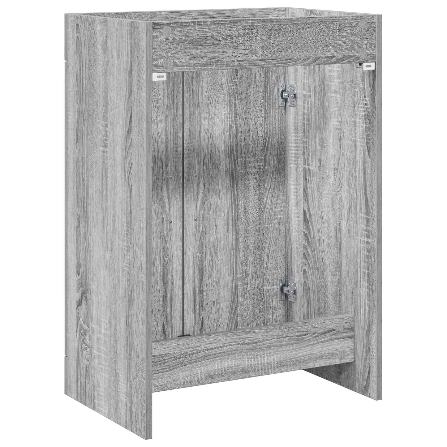 Bathroom Under Sink Cabinet Grey Sonoma 56 x 37.5 x 81 cm