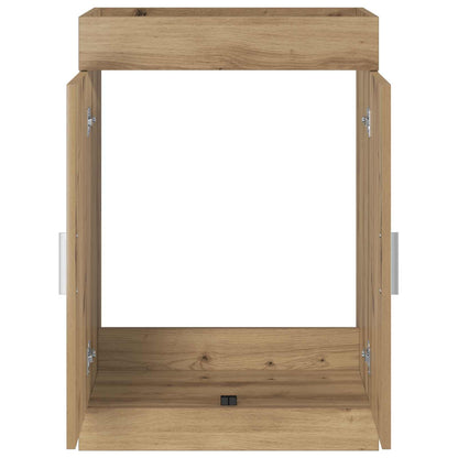 Bathroom Under Sink Cabinet Artisan Oak 56 x 37.5 x 81 cm