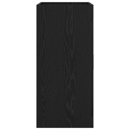 Bathroom Under Sink Cabinet Black Oak 78.5 x 37.5 x 81 cm