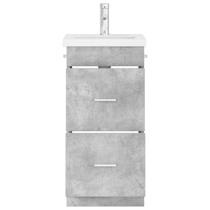 Bathroom Vanity with Sink Concrete Grey 42 x 40 x 84.5 cm