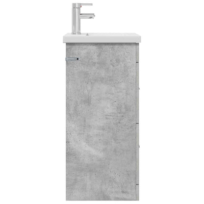 Bathroom Vanity with Sink Concrete Grey 42 x 40 x 84.5 cm