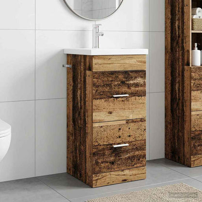 Bathroom Vanity with Sink Old Wood 42 x 40 x 84.5 cm