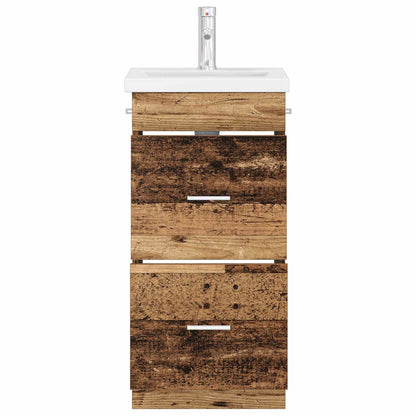 Bathroom Vanity with Sink Old Wood 42 x 40 x 84.5 cm