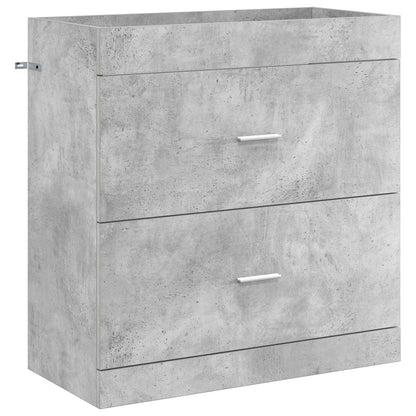 Bathroom Under Sink Cabinet Concrete Grey 78.5 x 37.5 x 81 cm