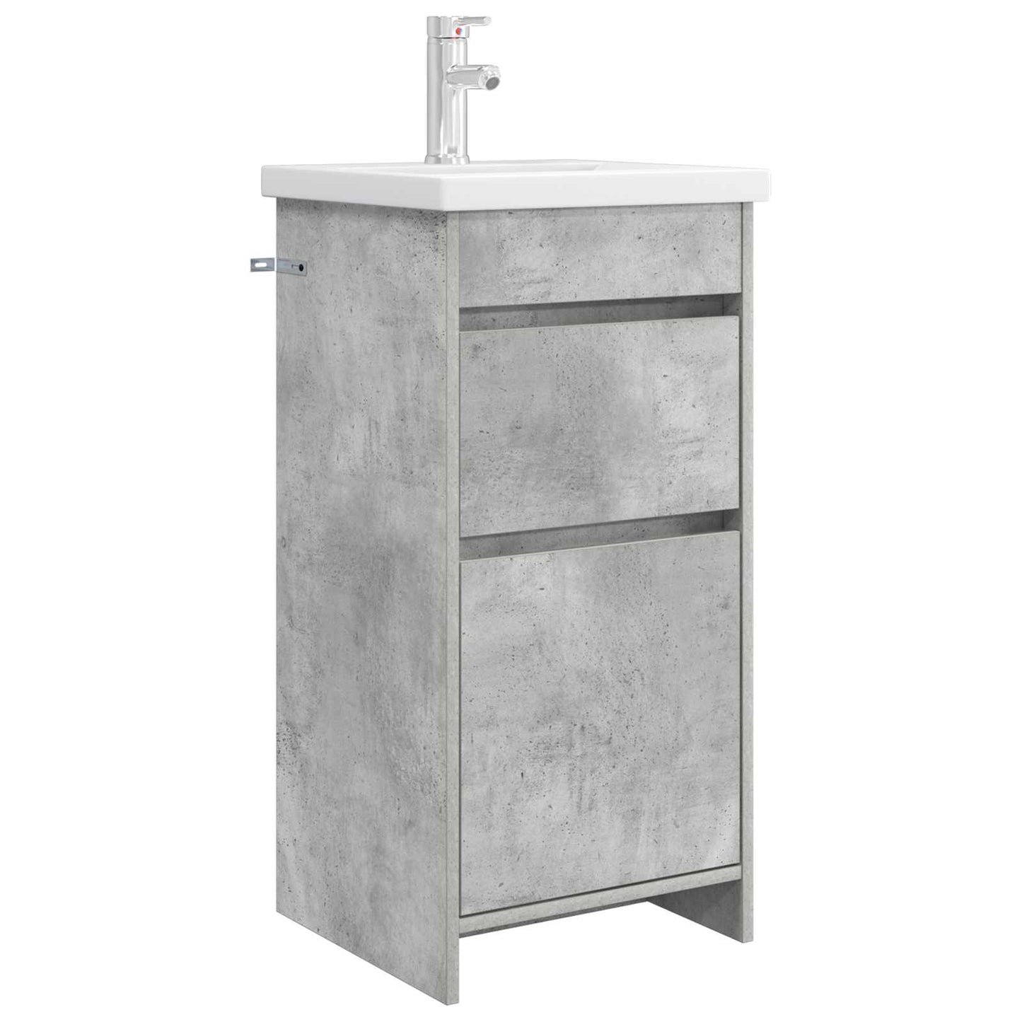 Bathroom Vanity with Sink Concrete Grey 42 x 40 x 84.5 cm