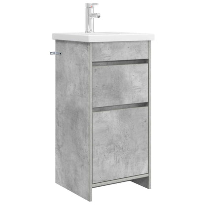 Bathroom Vanity with Sink Concrete Grey 42 x 40 x 84.5 cm