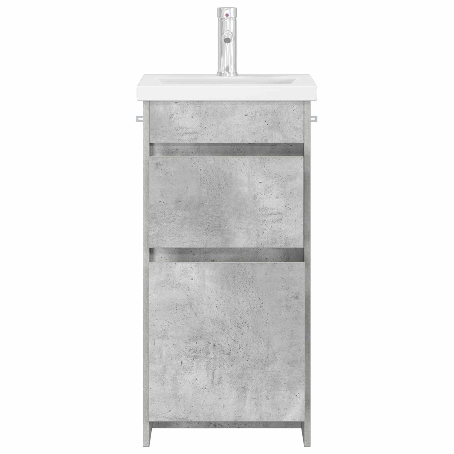 Bathroom Vanity with Sink Concrete Grey 42 x 40 x 84.5 cm