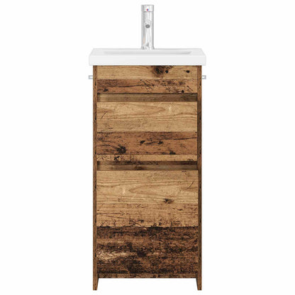 Bathroom Vanity with Sink Old Wood 42 x 40 x 84.5 cm