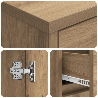 Wall-mounted Sink Vanity Artisan Oak 35 x 20 x 81 cm