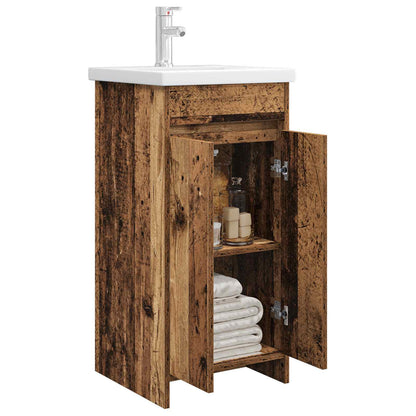 Bathroom Vanity with Sink Old Wood 42 x 40 x 84.5 cm