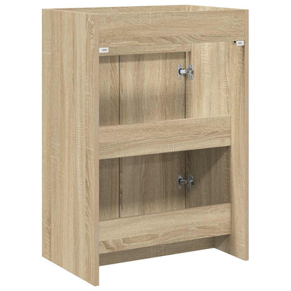 Bathroom Under Sink Cabinet Sonoma Oak 56 x 37.5 x 81 cm