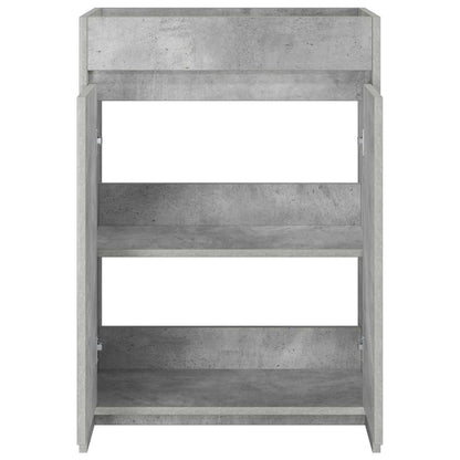 Bathroom Under Sink Cabinet Concrete Grey 56 x 37.5 x 81 cm
