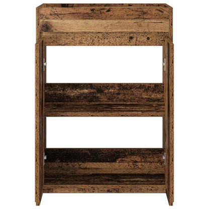 Bathroom Under Sink Cabinet Old Wood 56 x 37.5 x 81 cm