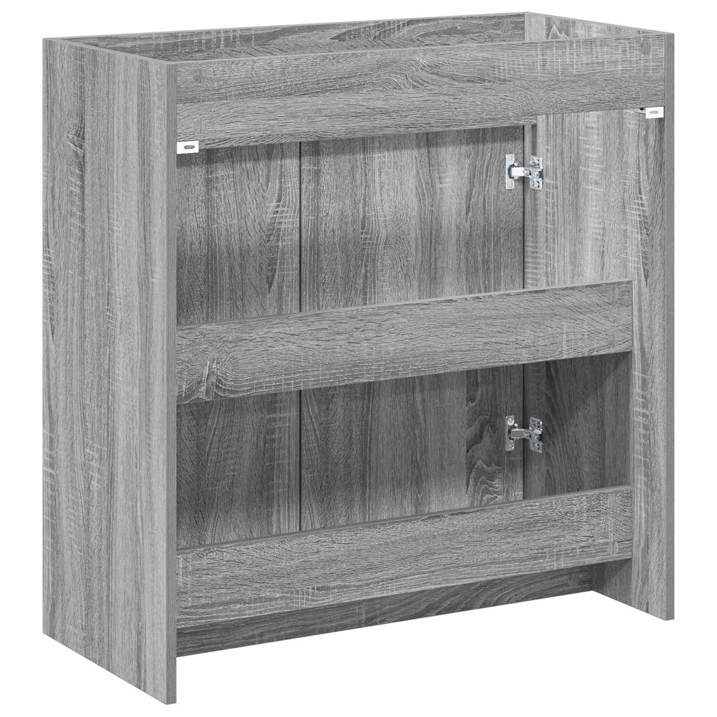 Bathroom Under Sink Cabinet Grey Sonoma 78.5 x 37.5 x 81 cm