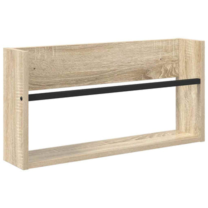 Magazine Rack Sonoma Oak 60 x 12 x 30 cm Engineered Wood