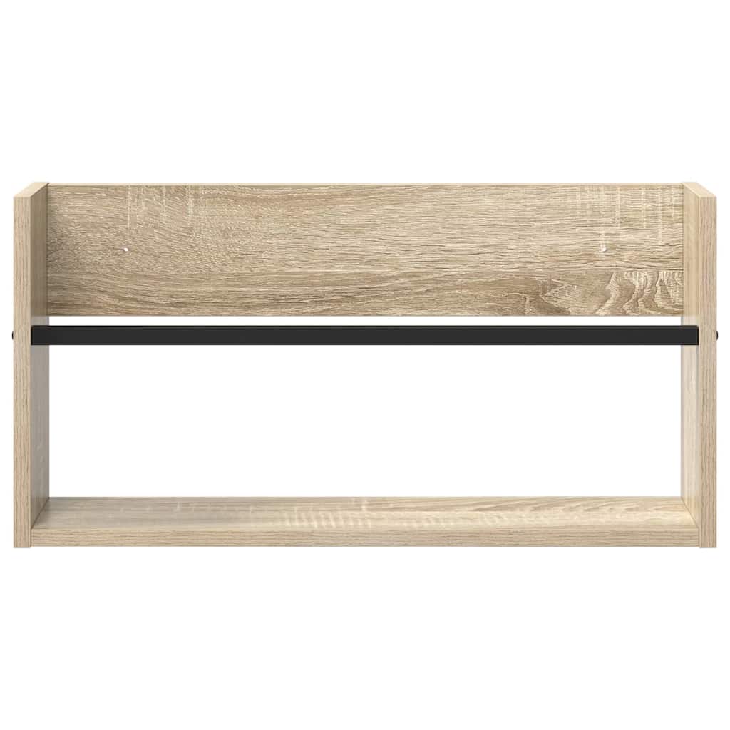 Magazine Rack Sonoma Oak 60 x 12 x 30 cm Engineered Wood