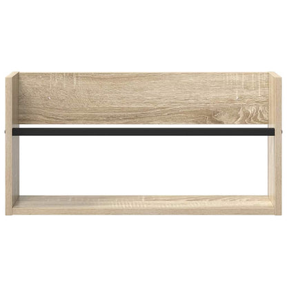 Magazine Rack Sonoma Oak 60 x 12 x 30 cm Engineered Wood