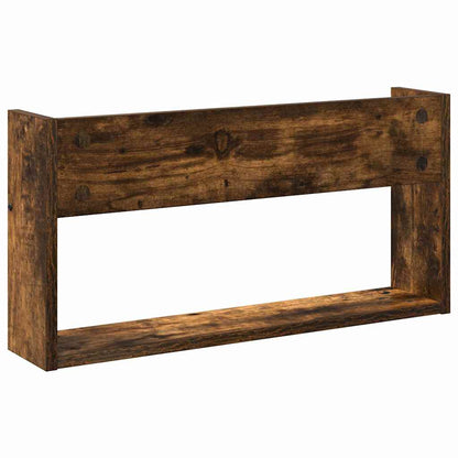 Magazine Rack 2 pcs Smoked Oak 60 x 12 x 30 cm Engineered Wood
