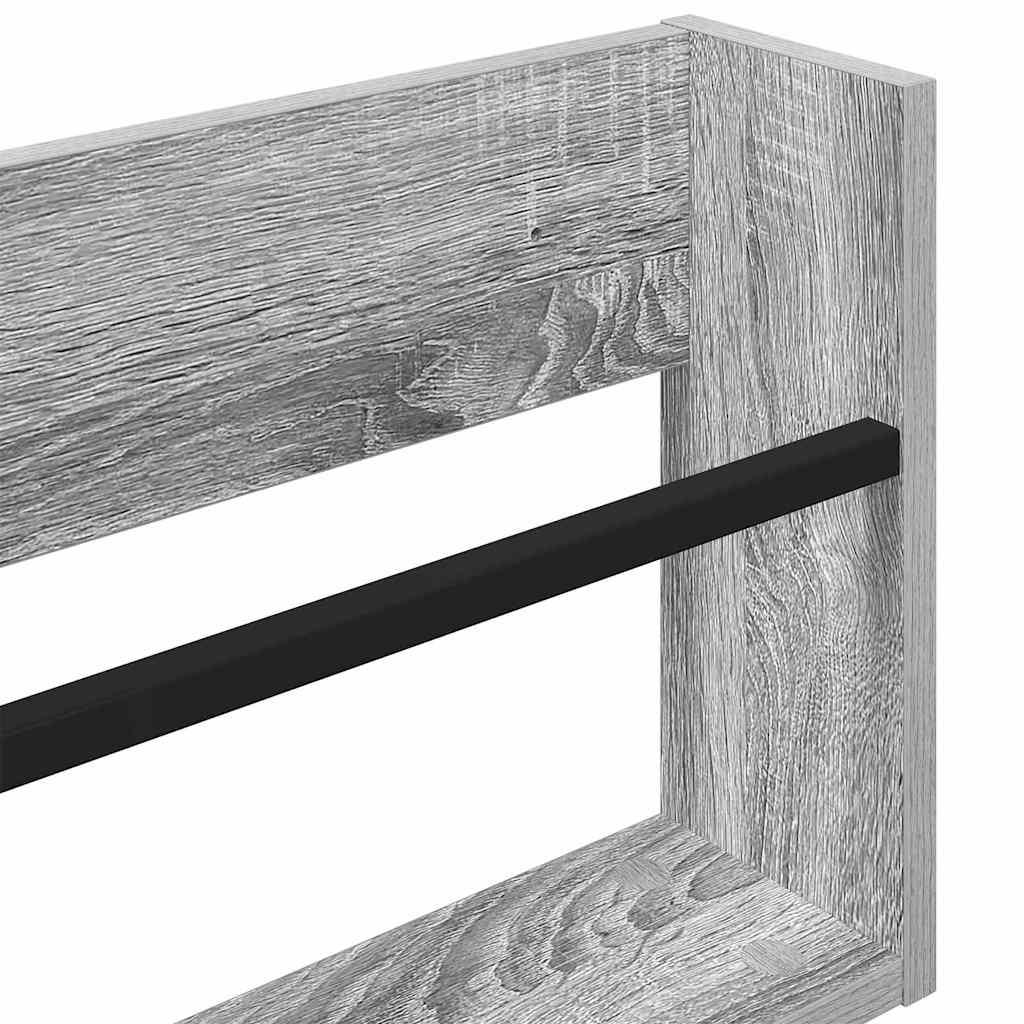 Magazine Rack Grey Sonoma 60 x 12 x 30 cm Engineered Wood