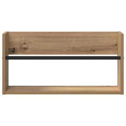 Magazine Rack Artisan Oak 60 x 12 x 30 cm Engineered Wood