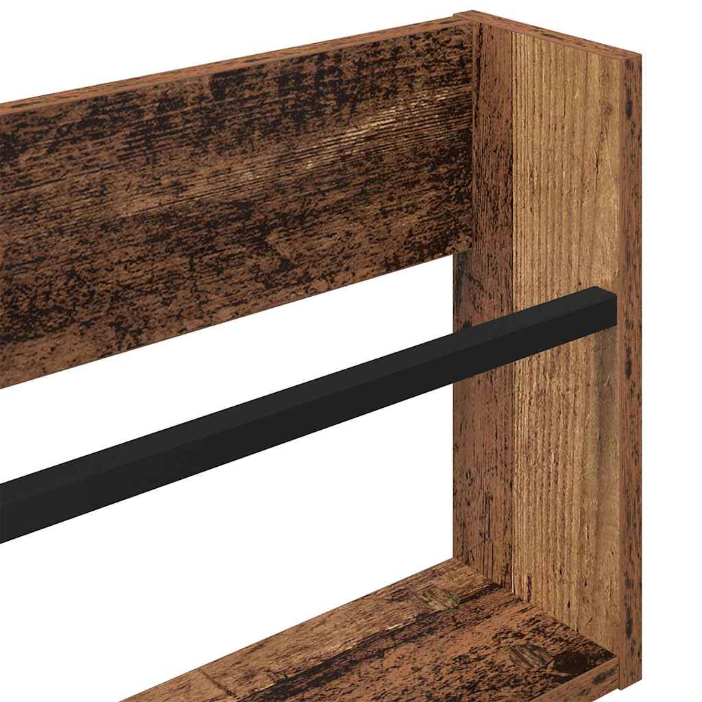 Magazine Rack Old Wood 80 x 12 x 30 cm Engineered Wood