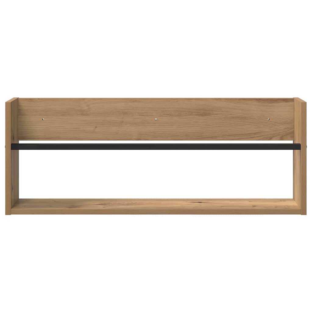 Magazine Rack Artisan Oak 80 x 12 x 30 cm Engineered Wood