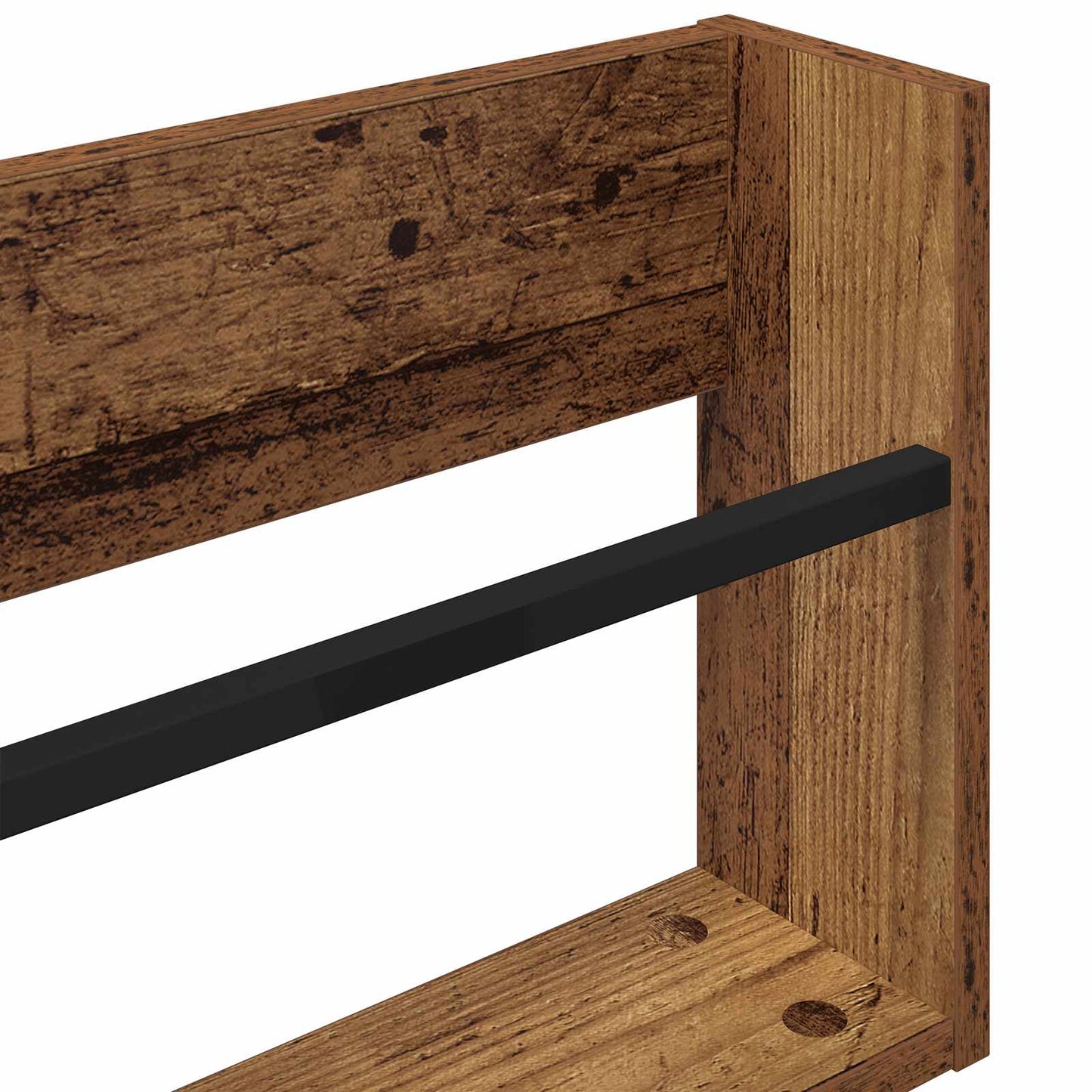 Magazine Rack Old Wood 100 x 12 x 30 cm Engineered Wood