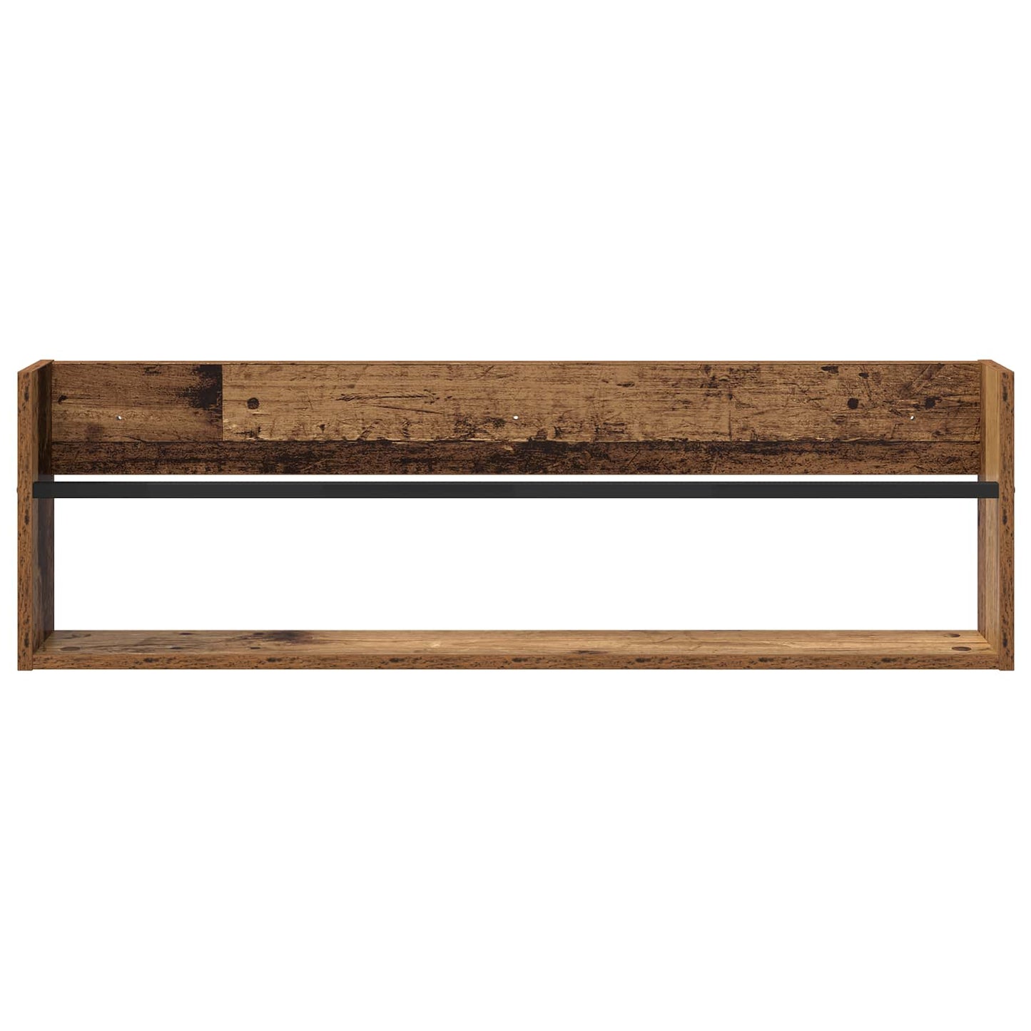 Magazine Rack Old Wood 100 x 12 x 30 cm Engineered Wood