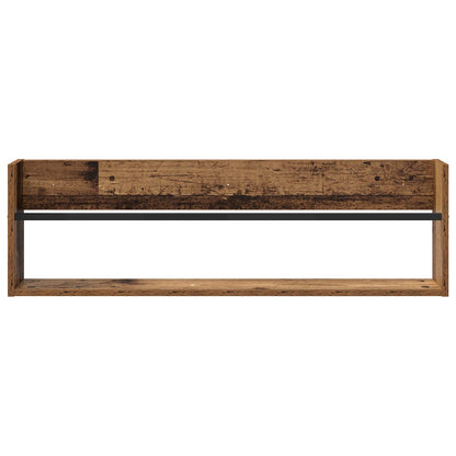 Magazine Rack Old Wood 100 x 12 x 30 cm Engineered Wood